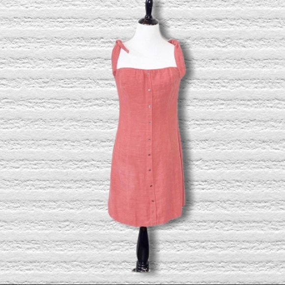 ASTR Off Shoulder Tie Strap Mini Dress Size Medium - Picture 4 of 14